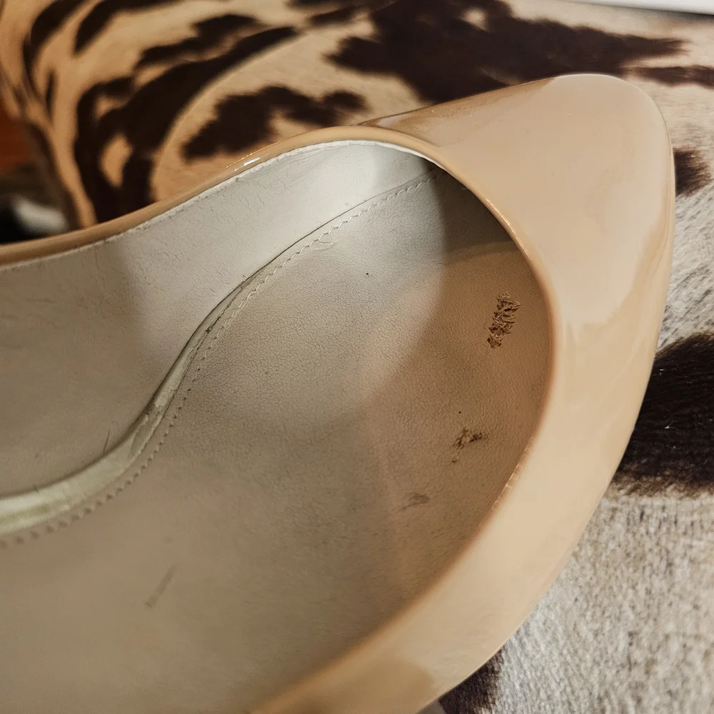 Coach Women's Tan Patent Leather Pumps - Picture 4 of 8